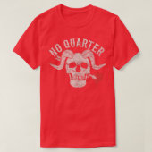 T-shirt Blackbeard the Pirate Battle Flag Jolly Roger No Q (Design devant)