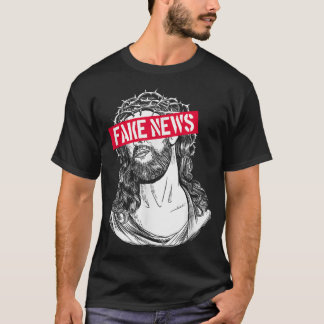 T-shirt Blackcraft AntiChristian Fake News Drôle Jesus Ath