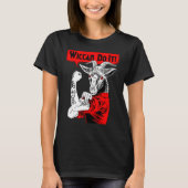 T-shirt Blackcraft Baphomet Wiccan Do It Satanic Feminist (Devant)