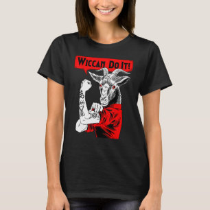 T-shirt Blackcraft Baphomet Wiccan Fais-le Satanique Fémin