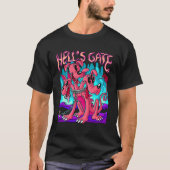 T-shirt Blackcraft Kawaii Cerberus Hell'S Gate Retro Carto (Devant)