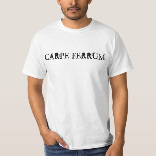 T-SHIRT BLACKIRON FORMANT CARPE FERRUM (Devant)