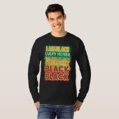 T-shirt Blackity Black Chaque mois Black Histoire Bhm Afri (Devant entier)