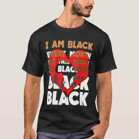 T-shirt Blackity Black Chaque mois Black History BHM BLM A (Devant)