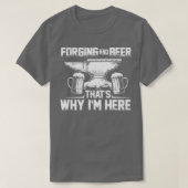 T-shirt Blacksmift Idée cadeau Blacksmith Anvil Forging T (Design devant)