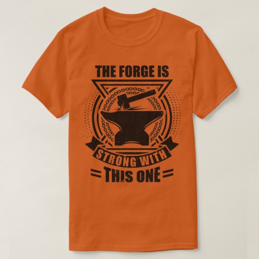 T-shirt Blacksmith Hammer Blacksmier Forge Forge Desi (Design devant)