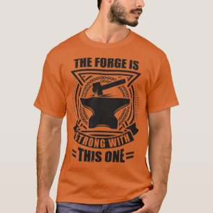 T-shirt Blacksmith Hammer Blacksmier Forge Forge Desi