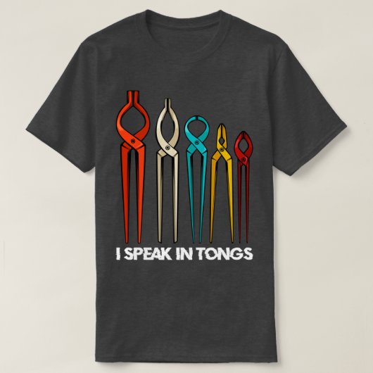 T-shirt Blacksmith Je Parle Dans Tongs Funny Blacksmith Sa (Design devant)