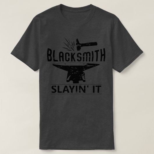 T-shirt Blacksmith l'a tué T (Design devant)