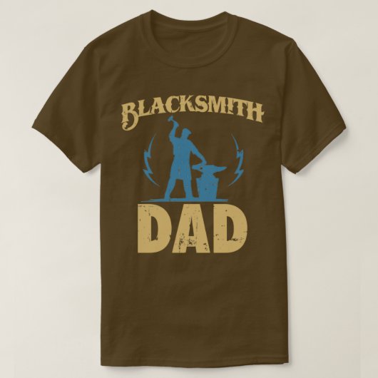 T-shirt Blacksmith Papa Idée Cadeau Blacksmithing Forging (Design devant)