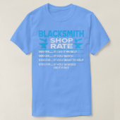 T-shirt Blacksmith Shop Rate Funny Blacksmier T (Design devant)