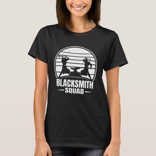 T-shirt Blacksmith Squad Forge Anvil Blacksmier (Devant)