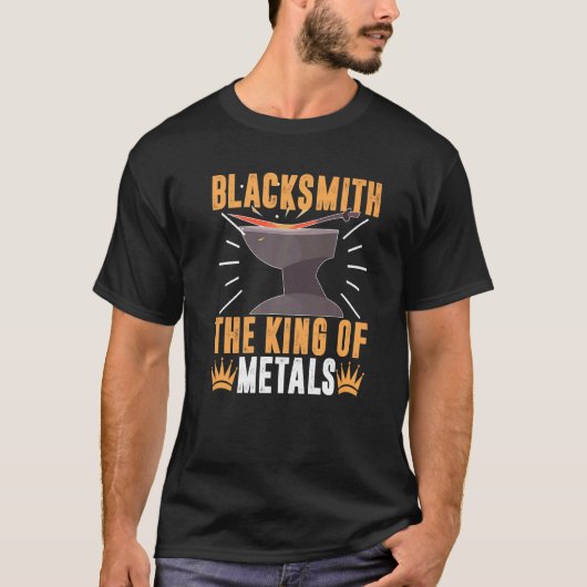 T-shirt Blacksmith The King Of Metals (Devant)