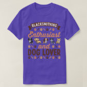 T-shirt Blacksmithing Enthusiast and Dog Lover (Design devant)