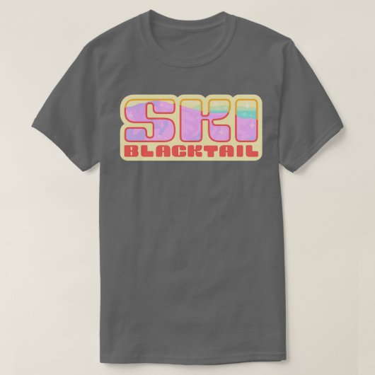 T-shirt Blacktail de ski (Design devant)