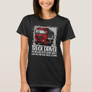 T-shirt Blague Camionneur Refroidisseur Conducteur de Cami
