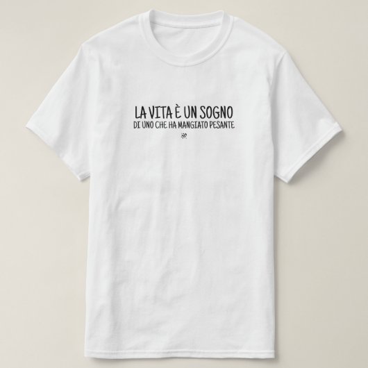 T-shirt Blague cynique en italien (Design devant)