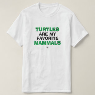 T-shirt Blague de biologie : "Les tortues sont mes mammifè