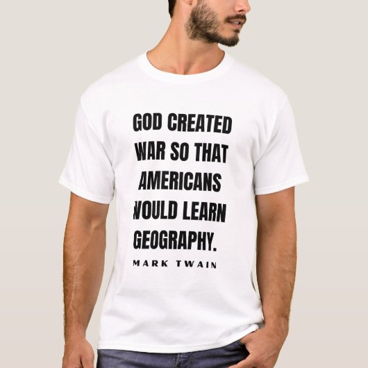 T-shirt Blague de Mark Twain (Devant)