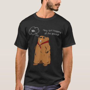 T-shirt Blague de marmotte drôle Citation de la journée de