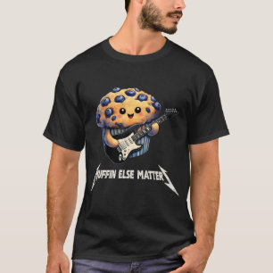 T-shirt Blague de nourriture de muffin de métal lourd