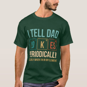 T-shirt Blague de papa ringarde de nerd de science vintage