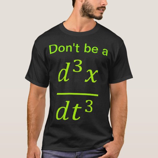 T-shirt Blague de physique de calcul (Devant)