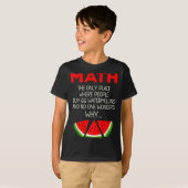 T-shirt Blague de professeur de maths drôle sur le calcul (Devant entier)