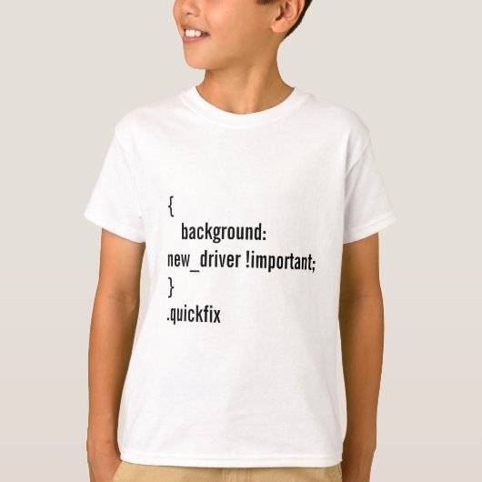 T-shirt Blague de programmation pour les nouveaux conducte (Devant)