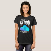 T-shirt Blague de programmeur Il n'y a pas de nuage Inform (Devant entier)