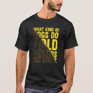 T-shirt Blague de Retriever Doré de Mine d'Or   Prospecteu