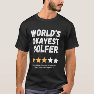 T-shirt Blague drôle de golfeur moyennement doué
