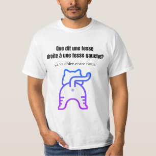 T-shirt blague fesses