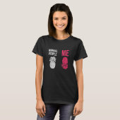 T-shirt Blague sur l'ananas à l'envers pour le swing de va (Devant entier)