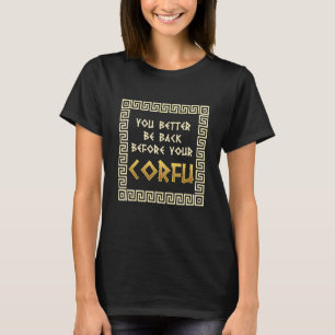 T-shirt Blague sur l'île de la mythologie grecque antique