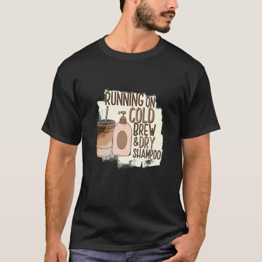 T-shirt Blagues à café Cold Brew (Devant)