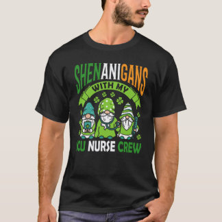 T-shirt Blagues Avec Mon Équipe D'infirmières De Réanimati