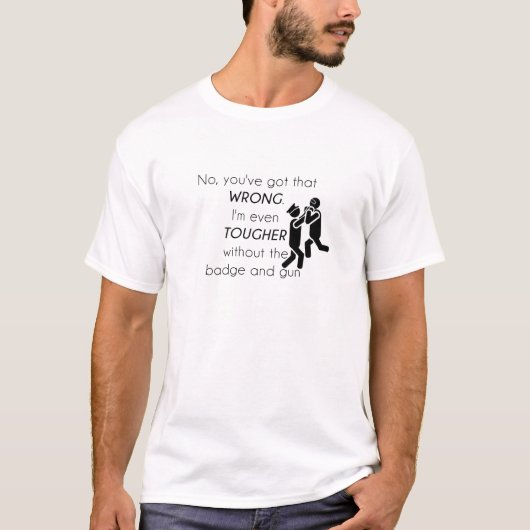 T-shirt Blagues Cadeaux pour les Flics (Devant)
