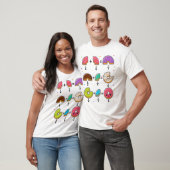 T-shirt Blagues de maths sur les fractions de beignets (Unisexe)