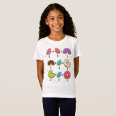 T-Shirt Blagues de maths sur les fractions de beignets (Devant entier)