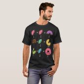 T-shirt Blagues de maths sur les fractions de beignets (Devant entier)