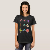 T-shirt Blagues de maths sur les fractions de beignets (Devant entier)