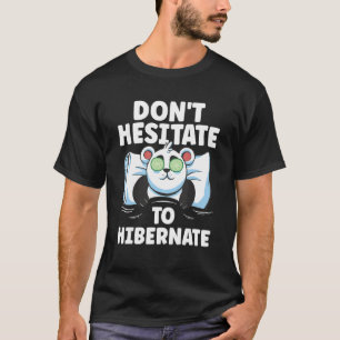 T-shirt blagues de pandas en hibernation les animaux migno