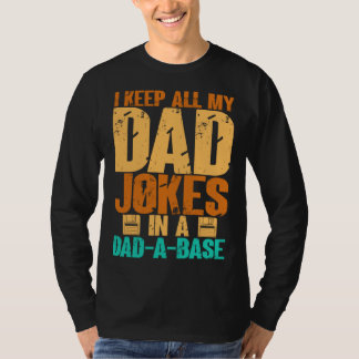 T-shirt Blagues de papa pour hommes Papa dans une base de