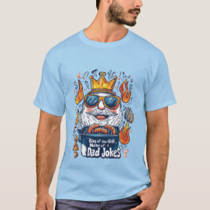 T-shirt Blagues de papa roi du BBQ amusant