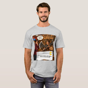 T-shirt Blagues de papier d'emballage de chewing-gum