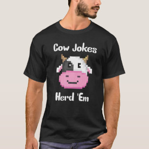 T-shirt Blagues de vache Les rassembler Puns sarcastiques