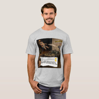 T-Shirt Blagues Étiquette de Chewing-Gum Lavage de