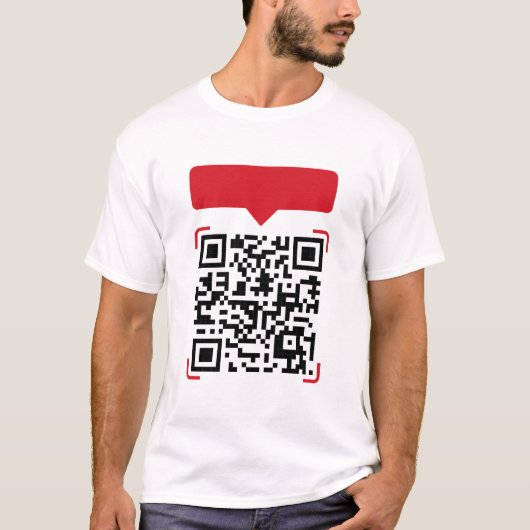 T-Shirt Blagues Idiotes Code QR (Devant)