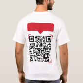 T-Shirt Blagues Idiotes Code QR (Dos)